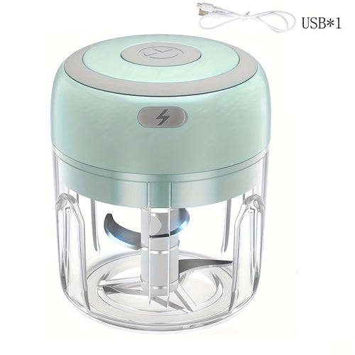 Wireless Mini Food Chopper – 250ml USB Rechargeable Garlic & Veggie Grinder