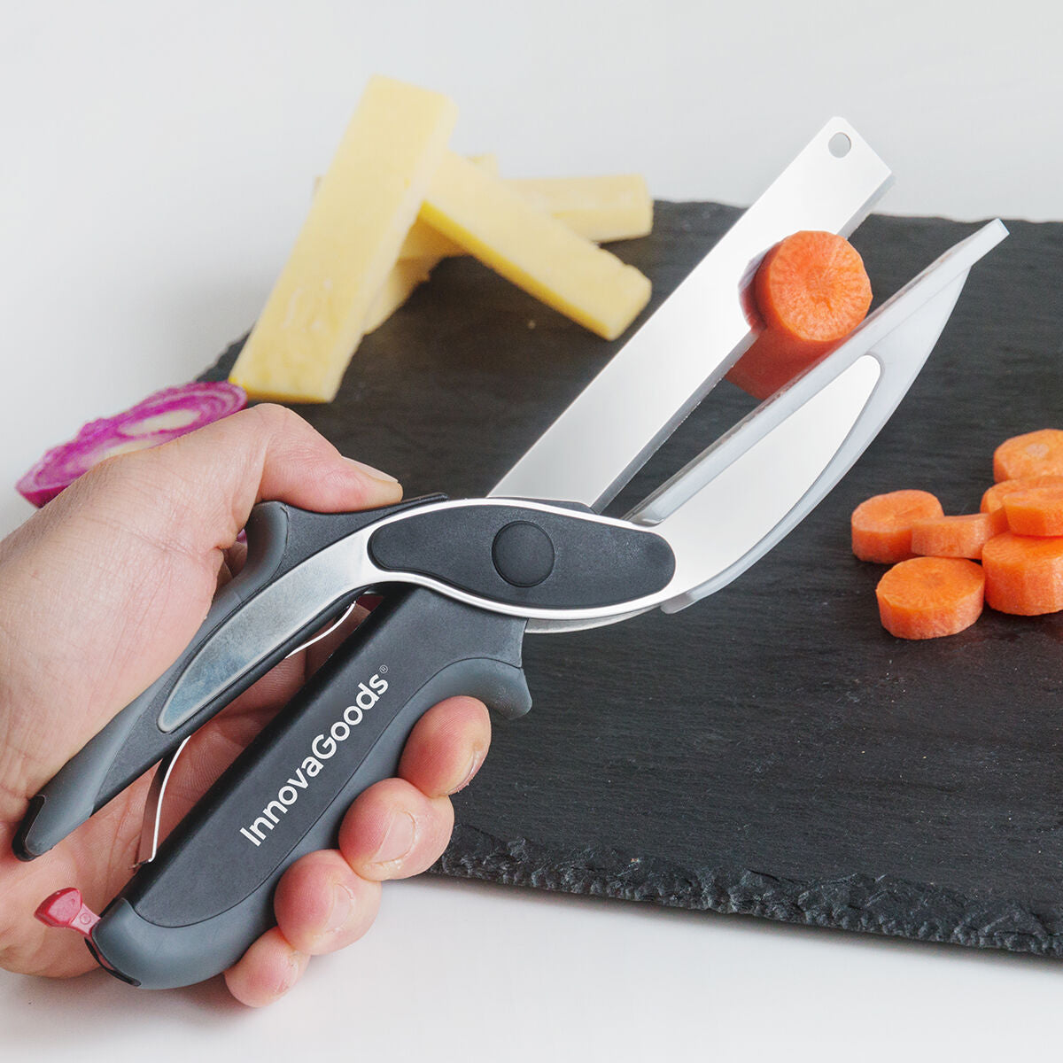 Kitchen Knife & Scissors Combo – Versatile Food Chopper Tool