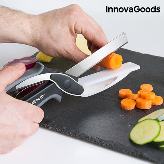 Kitchen Knife & Scissors Combo – Versatile Food Chopper Tool