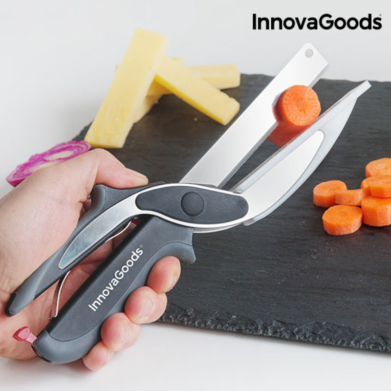 Kitchen Knife & Scissors Combo – Versatile Food Chopper Tool