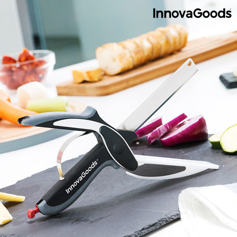 Kitchen Knife & Scissors Combo – Versatile Food Chopper Tool