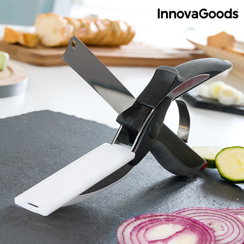 Kitchen Knife & Scissors Combo – Versatile Food Chopper Tool