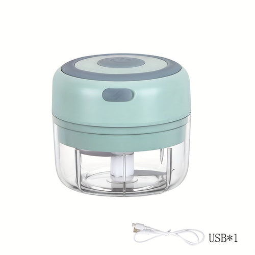 Wireless Mini Food Chopper – 250ml USB Rechargeable Garlic & Veggie Grinder