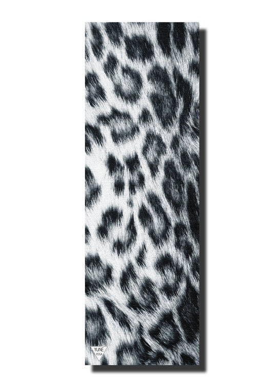 Premium Yune Yoga/Pilates Mat – 5mm Cushioning, Snow Leopard & Grip